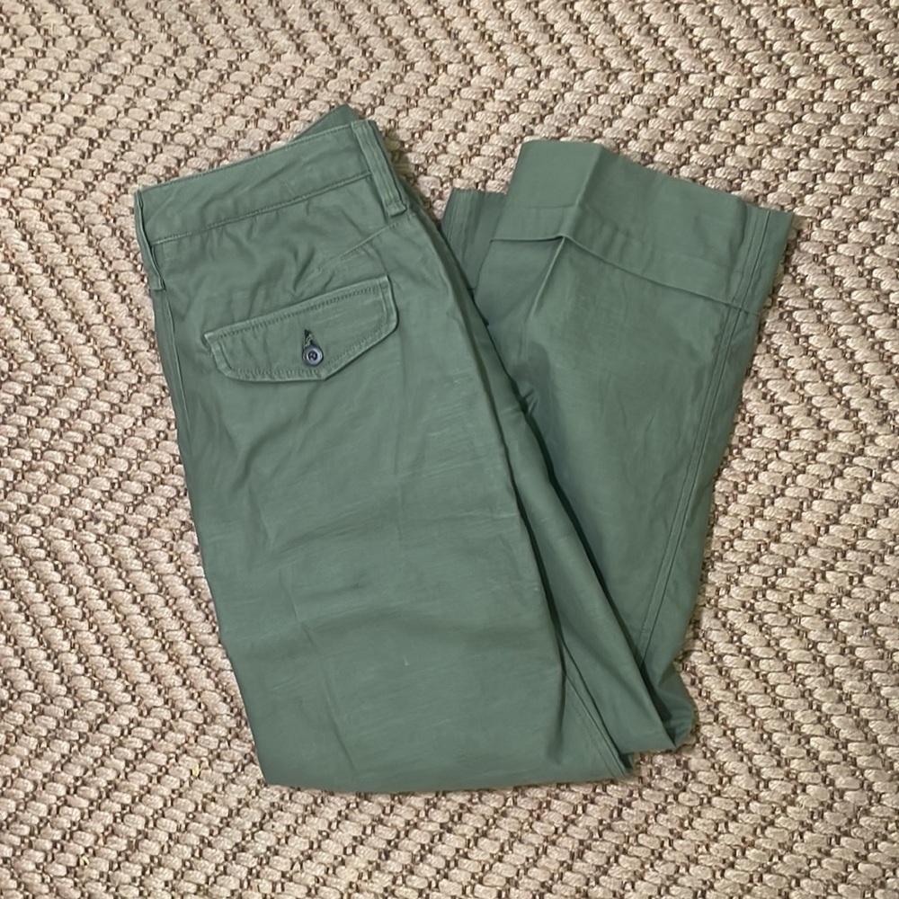 Rag & Bone - Wide Legged Straight Pants - Green - Size 0